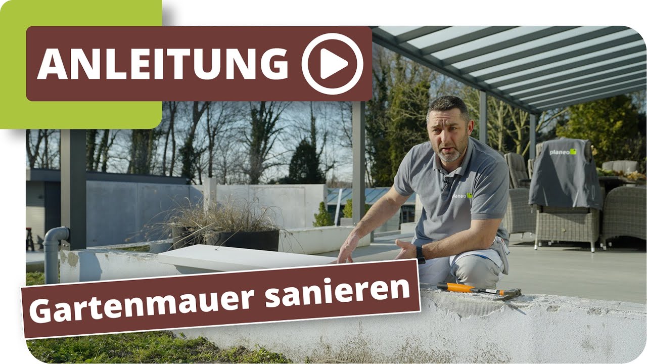 Gartenmauer sanieren