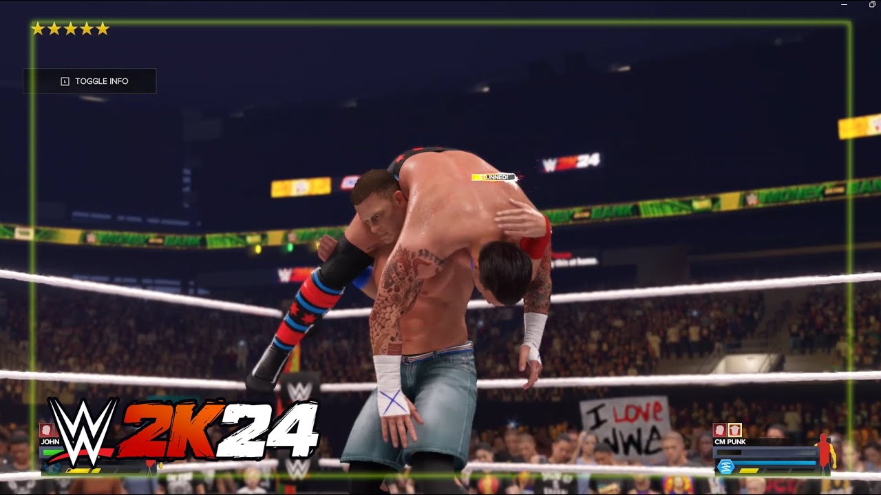 WWE 2K24 John Cena vs CM Punk | Last Time is Now