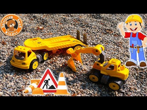 Power Worker Bagger 🚧🚚 LKW Baustelle Radlader Lastwagen Auto | Kinder Spielzeug