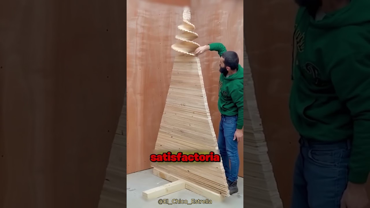 Este hombre hizo UN ARBOL INCREIBLE 🤩🎄