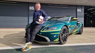 BLASTING around Silverstone in the Aston Marton Vantage