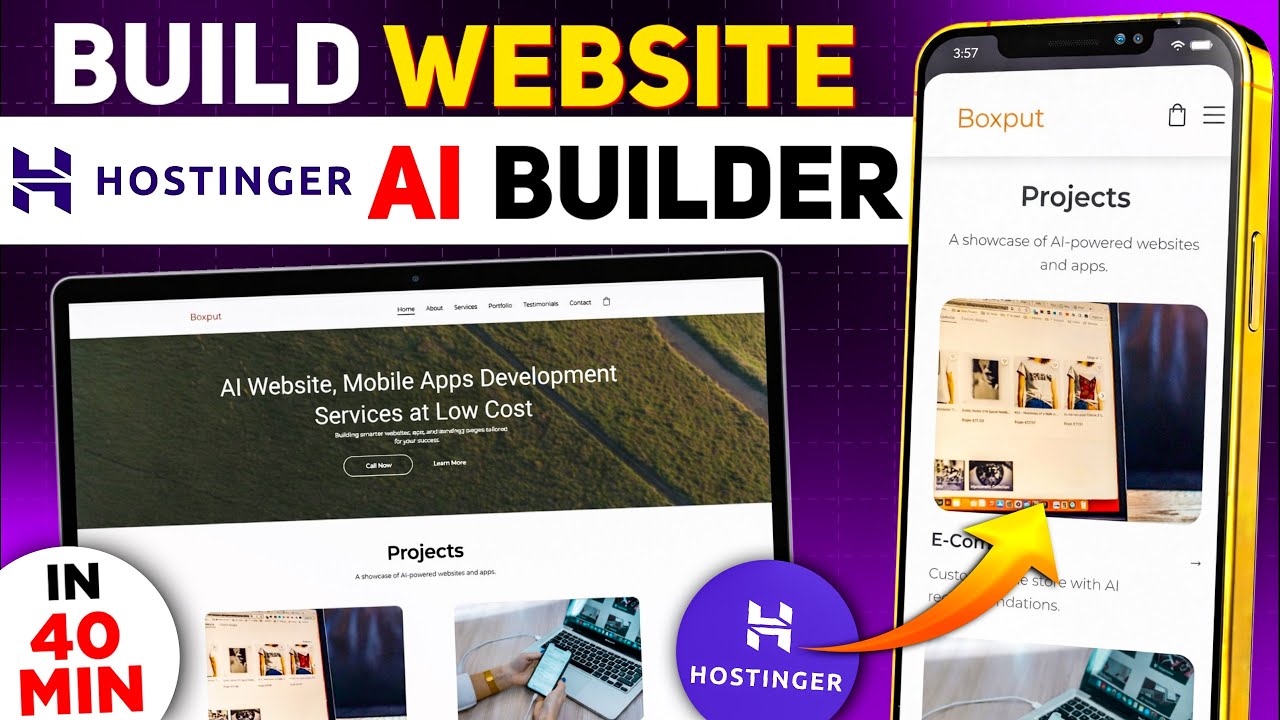 Build a Website in 40 Minutes with Hostinger AI Website Builder - YouTube