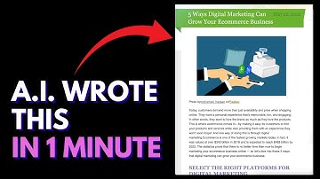 How to Write A Blog Post With AI In 1 Minute (100% Free)