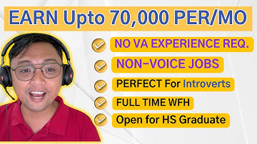 Non Voice jobs | Full-time Virtual Assistant Job with no Experience | Work from Home Jobs | WFH 2025