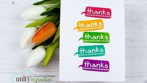 Unity Quick Tip: Heat Embossing Pigment Ink