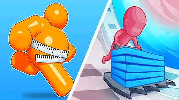 Tall Man Run Vs Stack Colors! - Max All Levels Game , Satisfying Mobile games Walkthrough