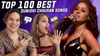 SUNIDHI is Truly Special! Waleska & Efra react to Sunidhi Chauhan's TOP 100 Songs