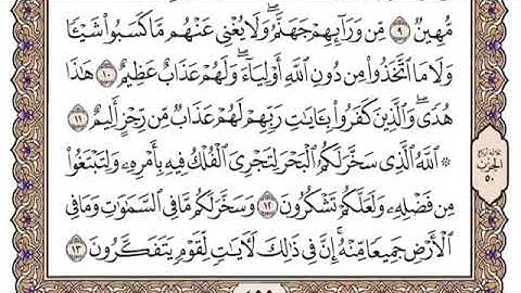 سورة الجاثية من ١٢-١٥