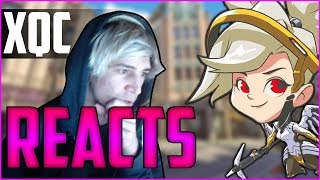 xQc REACTS TO MERCY CHANGE ARGUMENT | xQcOW