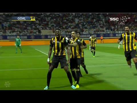 هدف احمد شراحيلي على العدالة الاتحاد و العدالة دوري روشن 22 23