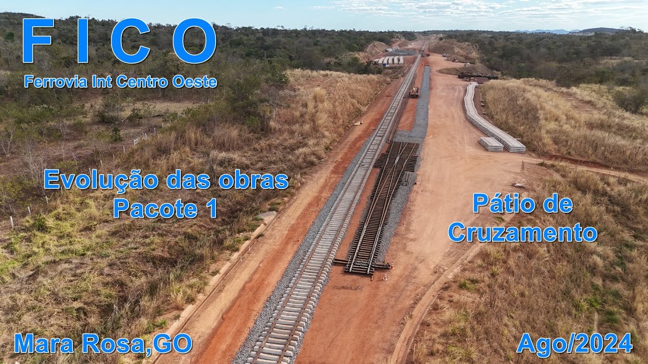 Mara Rora FICO Pacote 1 Evolução das Obras em Agosto/24 - Mara Rosa, GO - Obras ...