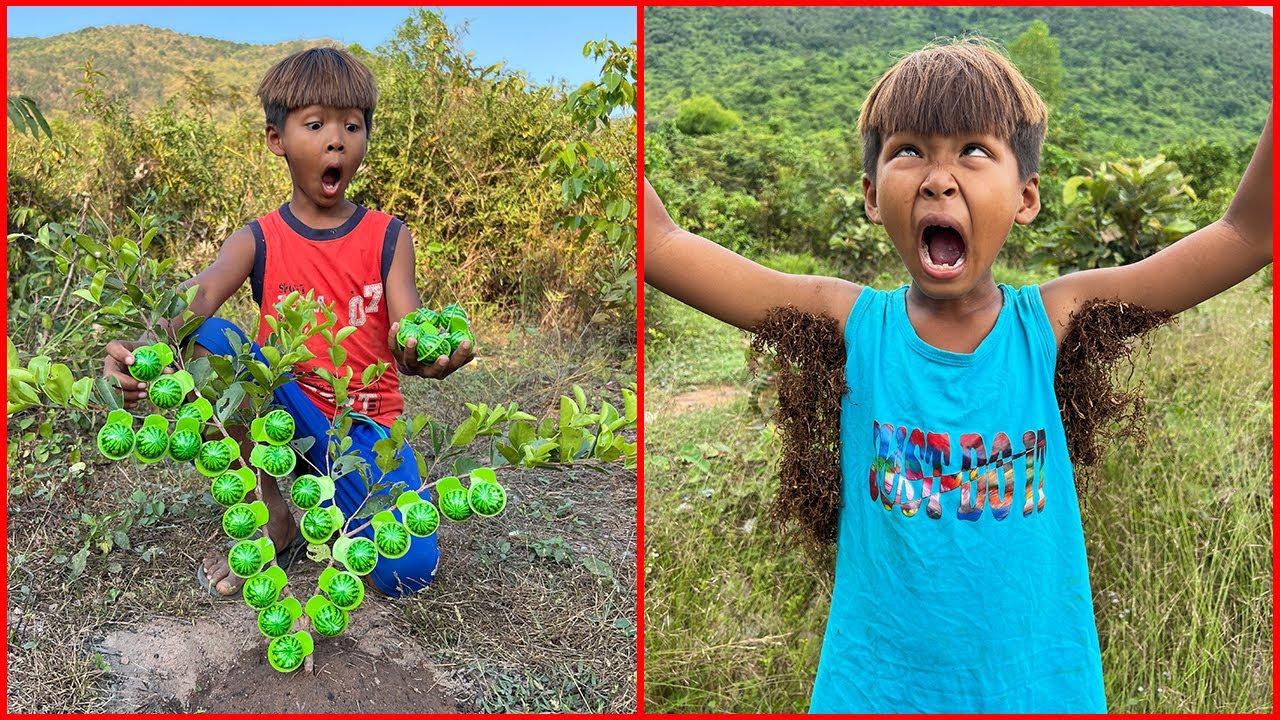 Survival Skills: SMART idea and USEFUL with single mom in forest 