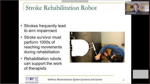 John McPhee Talk: Biomechatronic System Dynamics and Control