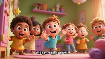 Learn Numbers 1 to 10 for Kids | 3D Cute Cartoon #trending  #kidslearning #kids #highlights #toddler