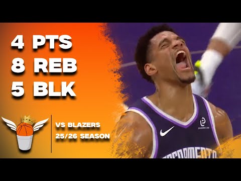 Dylan Cardwell 4 Points/5 Blocks vs Trail Blazers Full Highlights! (12/20/2025)