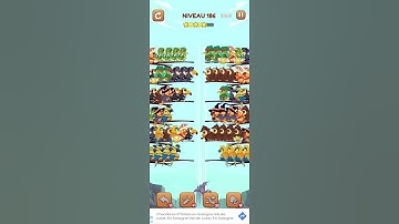 bird sort 2 color puzzle solution niveau 186 #games #gaming #puzzle #puzzlegame #androidgames