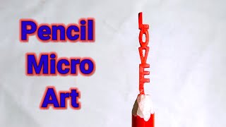 Pencil Carving | Micro Art | Tutorial for beginners | Easy Pencil Carving Micro Art Tutorial