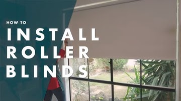 How To Install Roller Blinds - Bunnings Warehouse