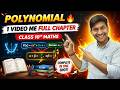 “Polynomial Class 10 Full Chapter in ONE Shot 🔥 | All Concepts #class10maths #polynomials #ncert