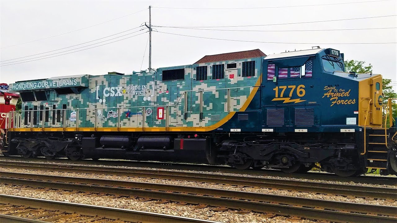 CSX Honoring Our Veterans and 1st Responders at Railroad Daze - YouTube