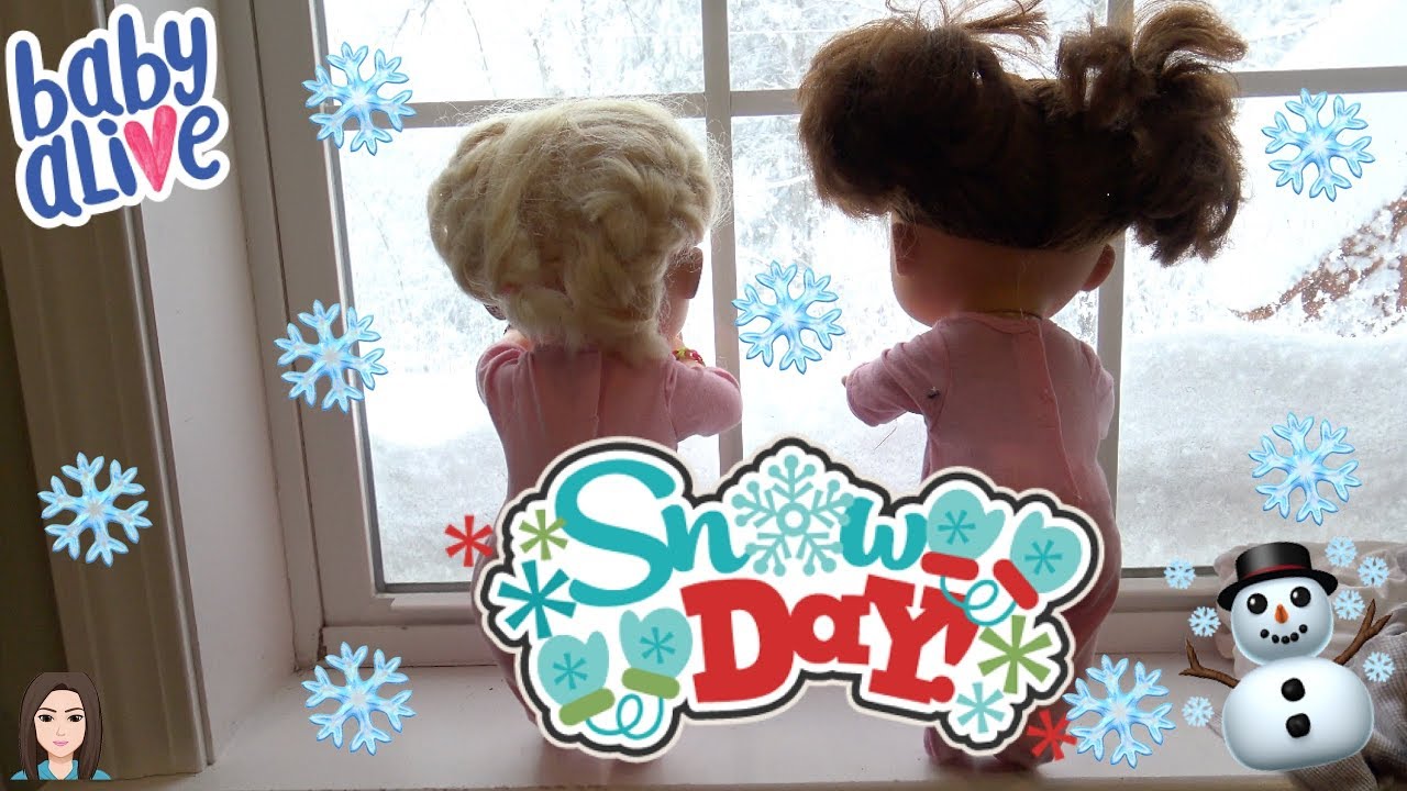 Baby Alives Paige & Parker Have a Snow Day! | Kelli Maple