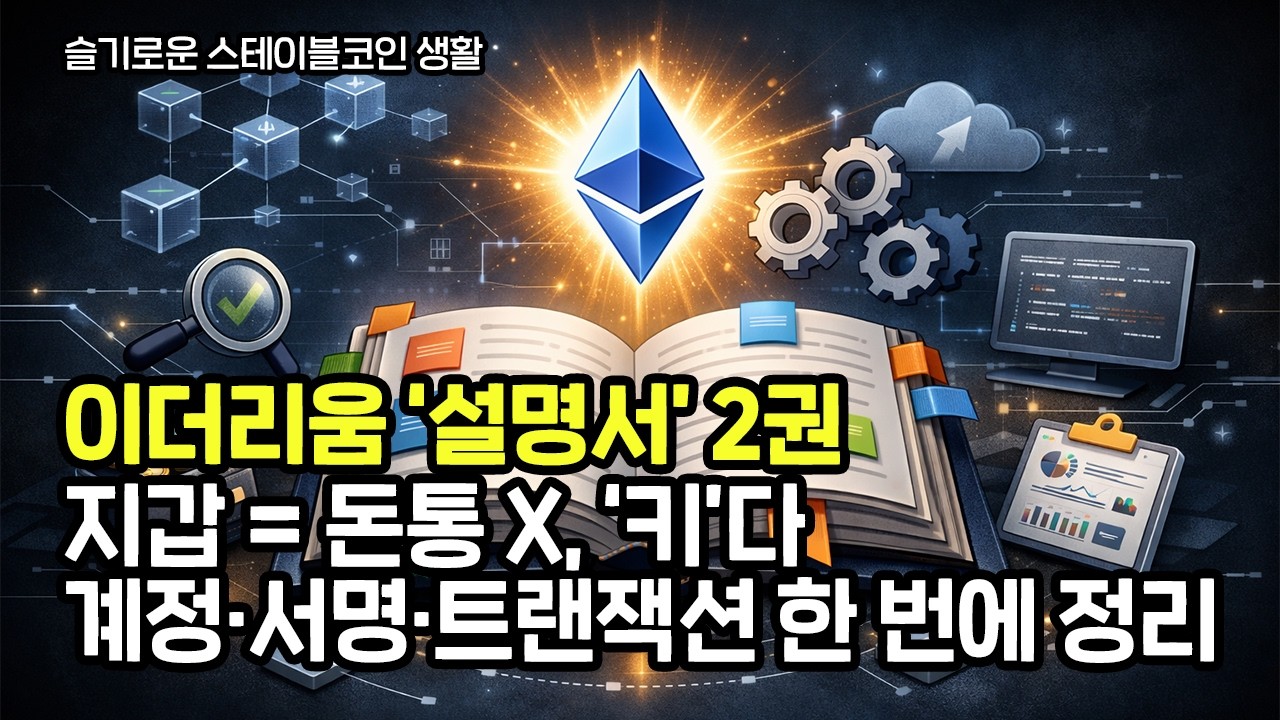 이더리움 설명서 2권|지갑의 정체: 계정·서명·트랜잭션 (초보 필수)