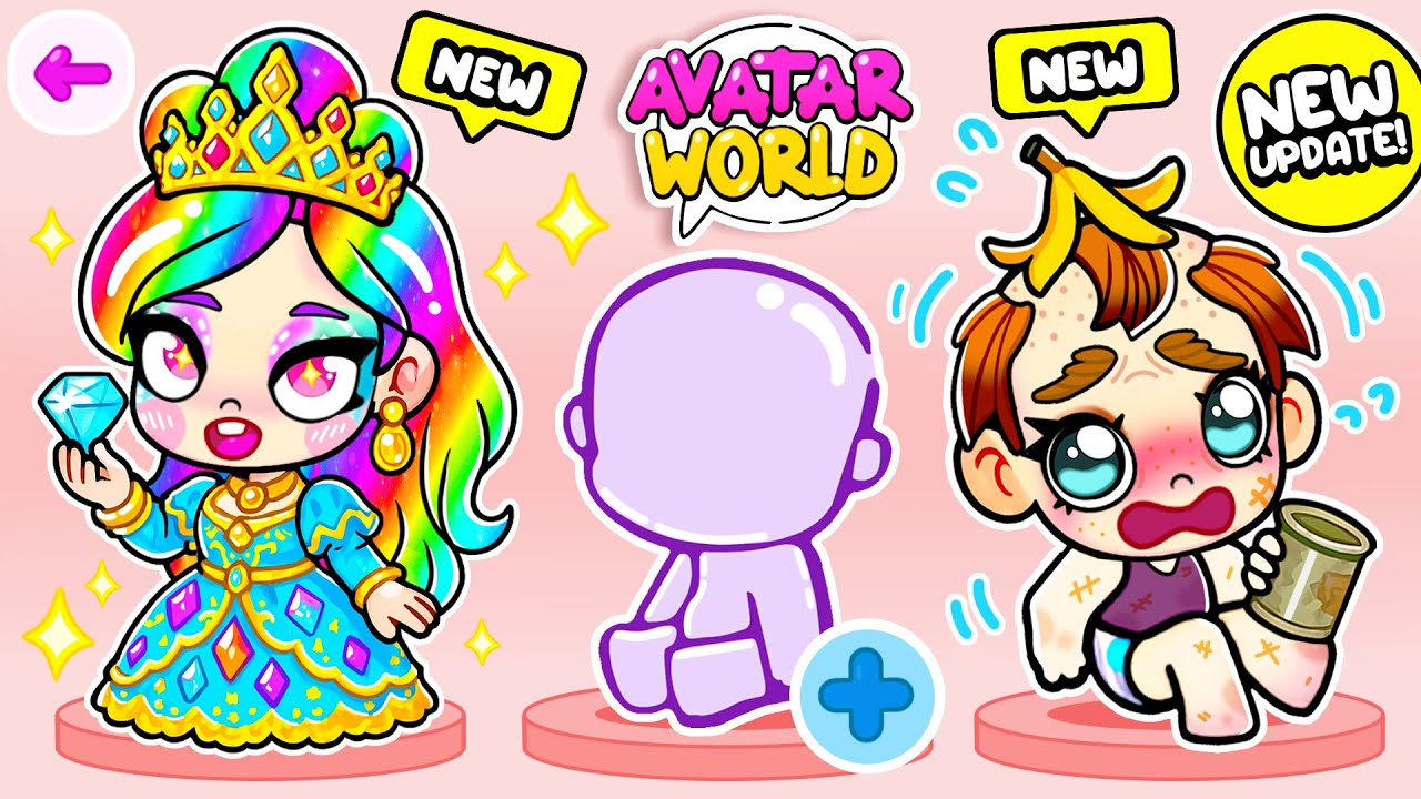Kembar Tiga Terpisah dari Lahir | Aku Diadopsi Elsa, Putri Duyung, Squid Game | Dunia Avatar | Pazu