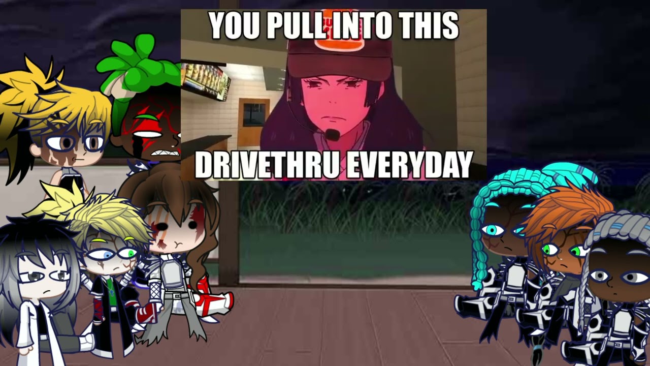 kokujin no tenkousei origin's react's to gojo and geto eat burger king by @rg33real