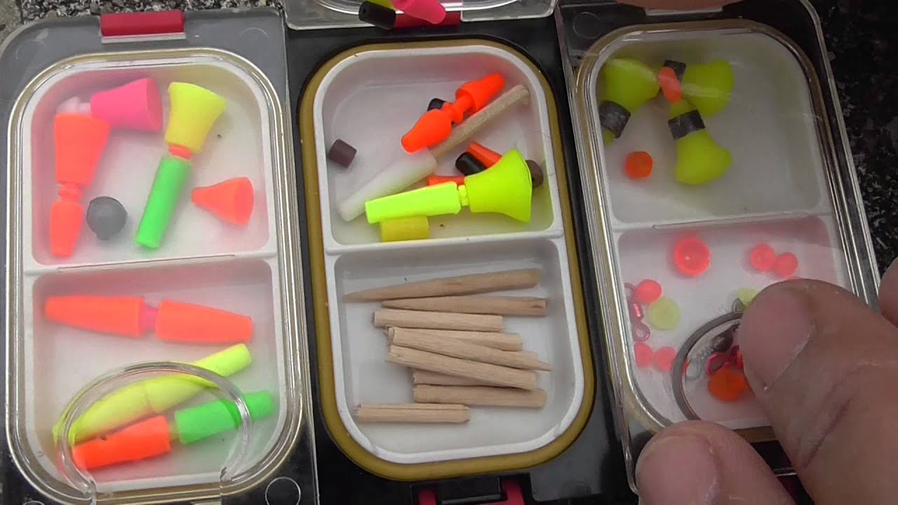 フカセ釣り、小物類などなど 釣太郎スタッフのフカセ釣り用小物ケース 中身の紹介 - YouTube