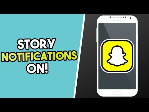 How To Turn On Story Notifications On Snapchat!