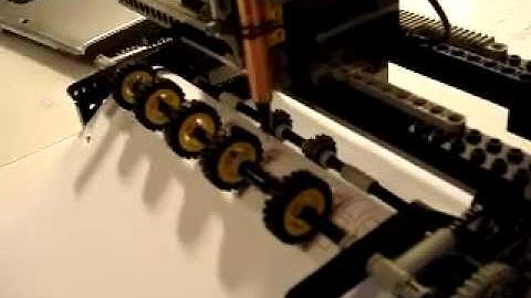 My Lego Plotter / Printer  DIN A4   RCX   MINDSTORMS   Sommermichel