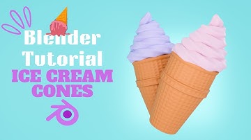 Ice Cream Cone Modeling in Blender | Tutorial for Beginners