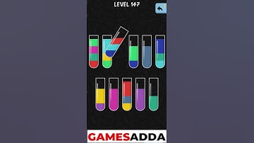 Water Color Sort Level 147 Walkthrough Solution iOS/Android