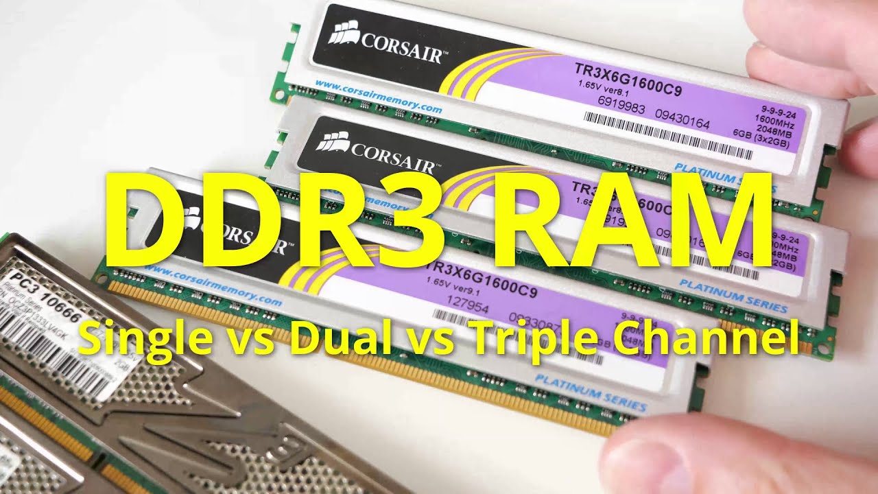 DDR3 RAM: Single Channel Vs Dual Vs Triple Channel -