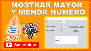 Mostrar Mayor y Menor Numero NetBeans