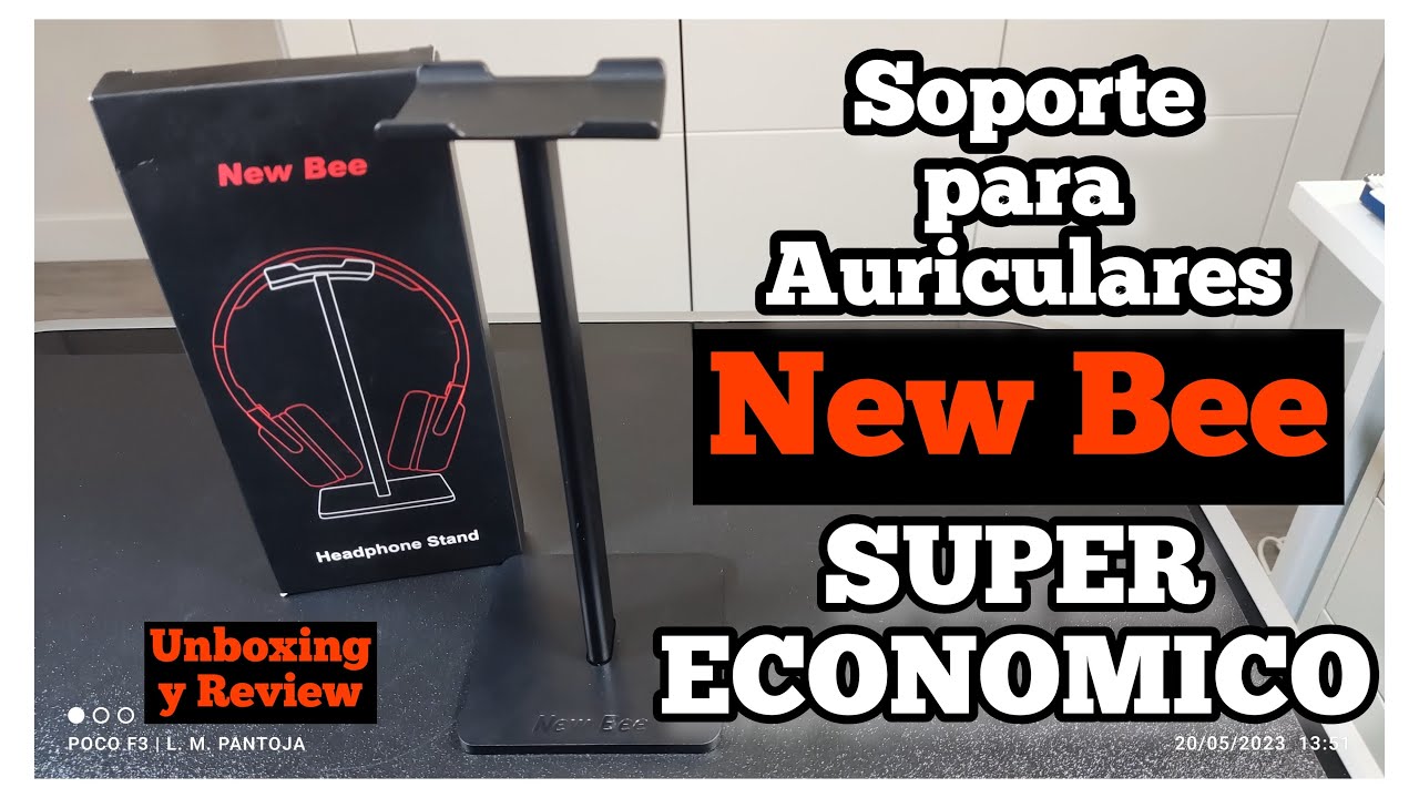 Soporte para Auriculares New Bee SUPER ECONOMICO, Unboxing y Review 