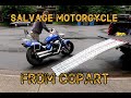 What it's like buying a SALVAGE titled Motorcycle from COPART! Suzuki Boulevard M50