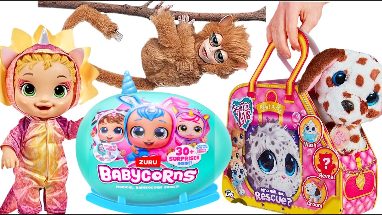 EMERGENCY PET RESCUE! WASHING SCRUFF-A-LUVS & NEW BABYCORN REVEAL