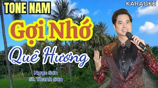 [KARAOKE CÀ PHÊ] Gợi Nhớ Quê Hương - Ngọc Sơn - tone Nam