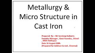 Celebrity Metallurgy & Micro Structure in Grey cast iron Net Worth
