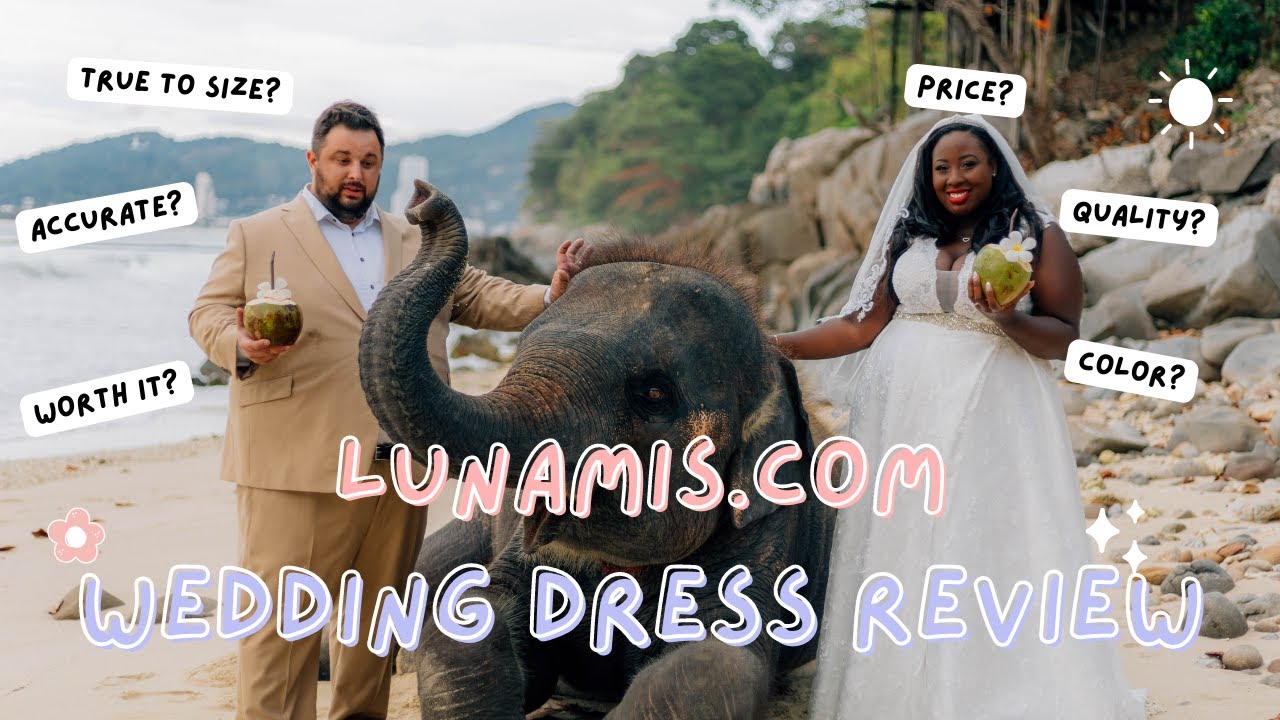 LUNAMIS WEDDING DRESS REVIEW - YouTube