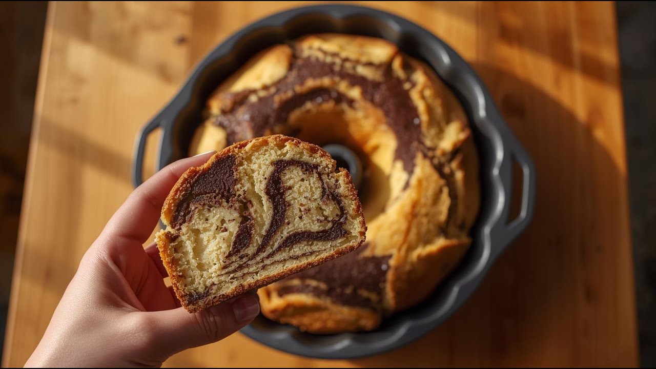 Fluffy & Moist Zebra Cake🤌🏻Recipe | Easy Homemade Marble Cake 😍