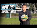 How to Spiral Kick | @rugbybricks Rugby Kicking Drills