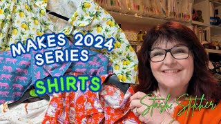 All The WONDERFUL Shirts I Made in 2024 | #sewingvlog Vlog #73