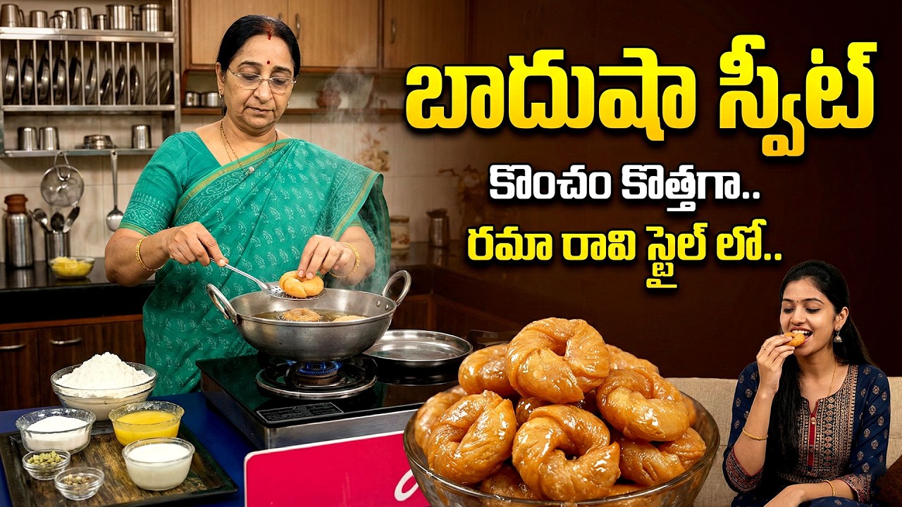 Bakery Style Badhusha Sweet Recipe | Soft & Juicy Sweet | Step-by-Step Recipe | Ramaa Raavi