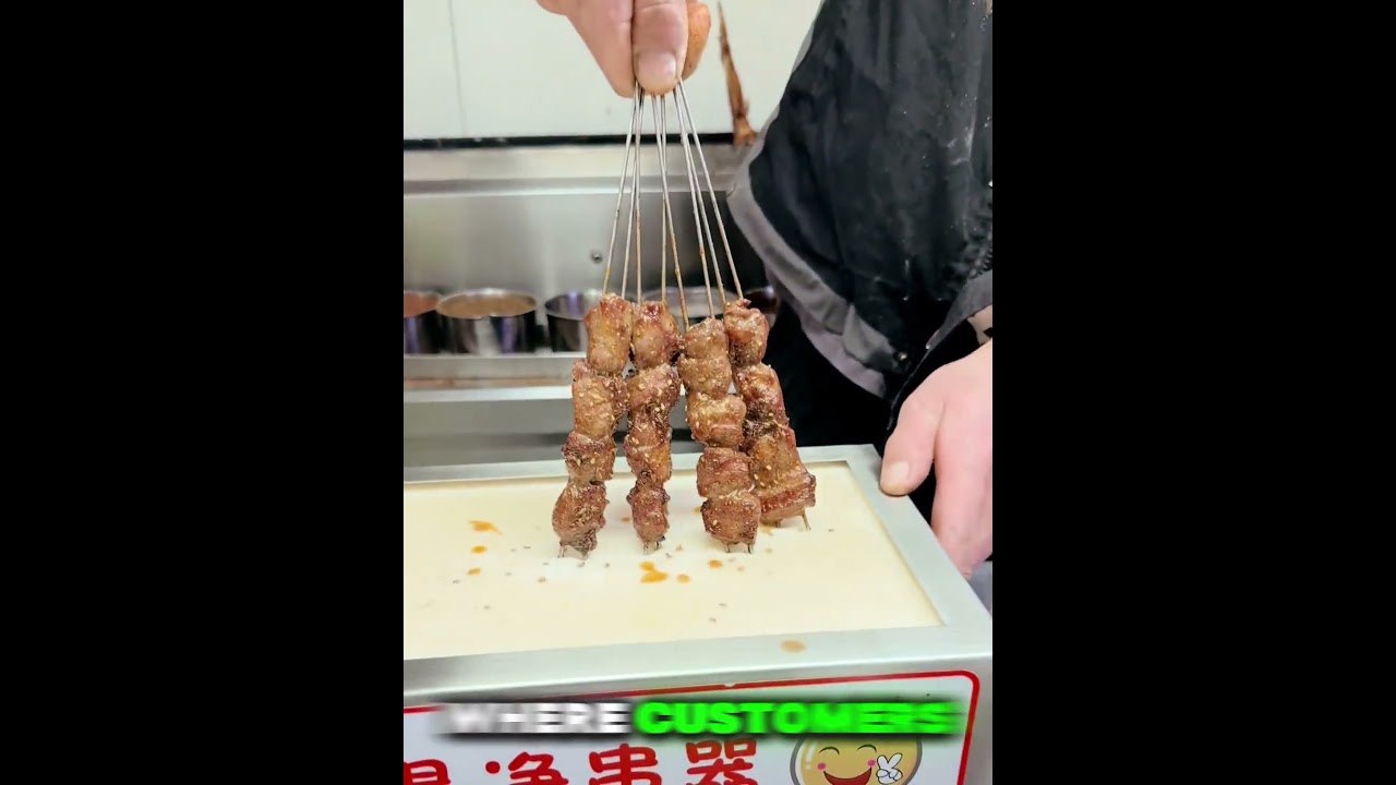 Smart BBQ Skewer Cleaner Trick #shorts