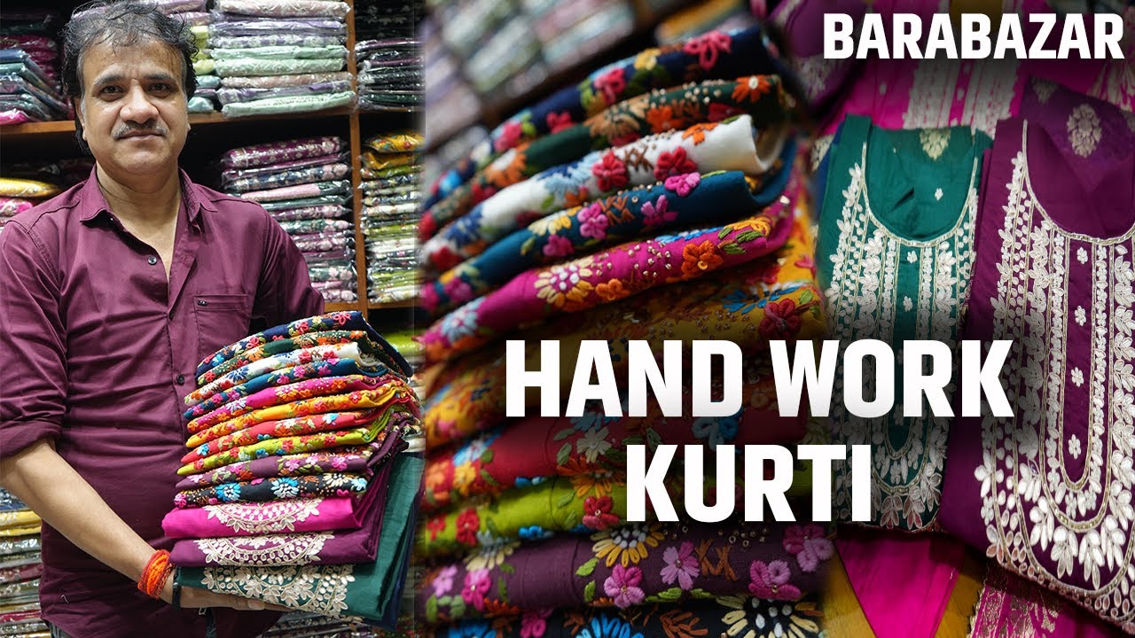 Budget Hand Worked Kurti Manufacturer and Wholesaler in Kolkata, Barabazar