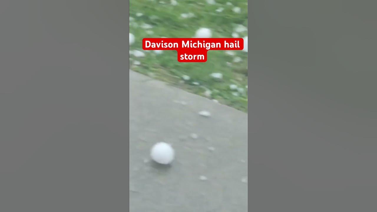 Davison Michigan hail storm shorts news YouTube Davison Michigan hail storm shorts news YouTube