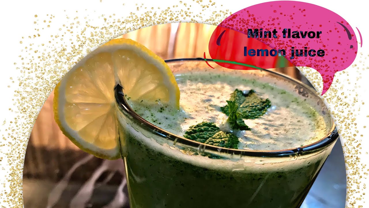 Mint flavored lemon juice YouTube