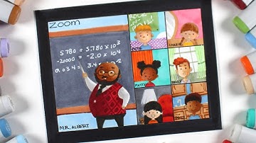 Create in Color with Sandy Allnock - Creating a Zoom Teacher Card